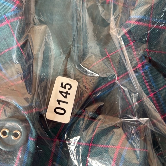 SUSINA Teal/Pink Plaid Womens Lightweight Lined Flannel Peacoat Jacket Sz L - Picture 11 of 11